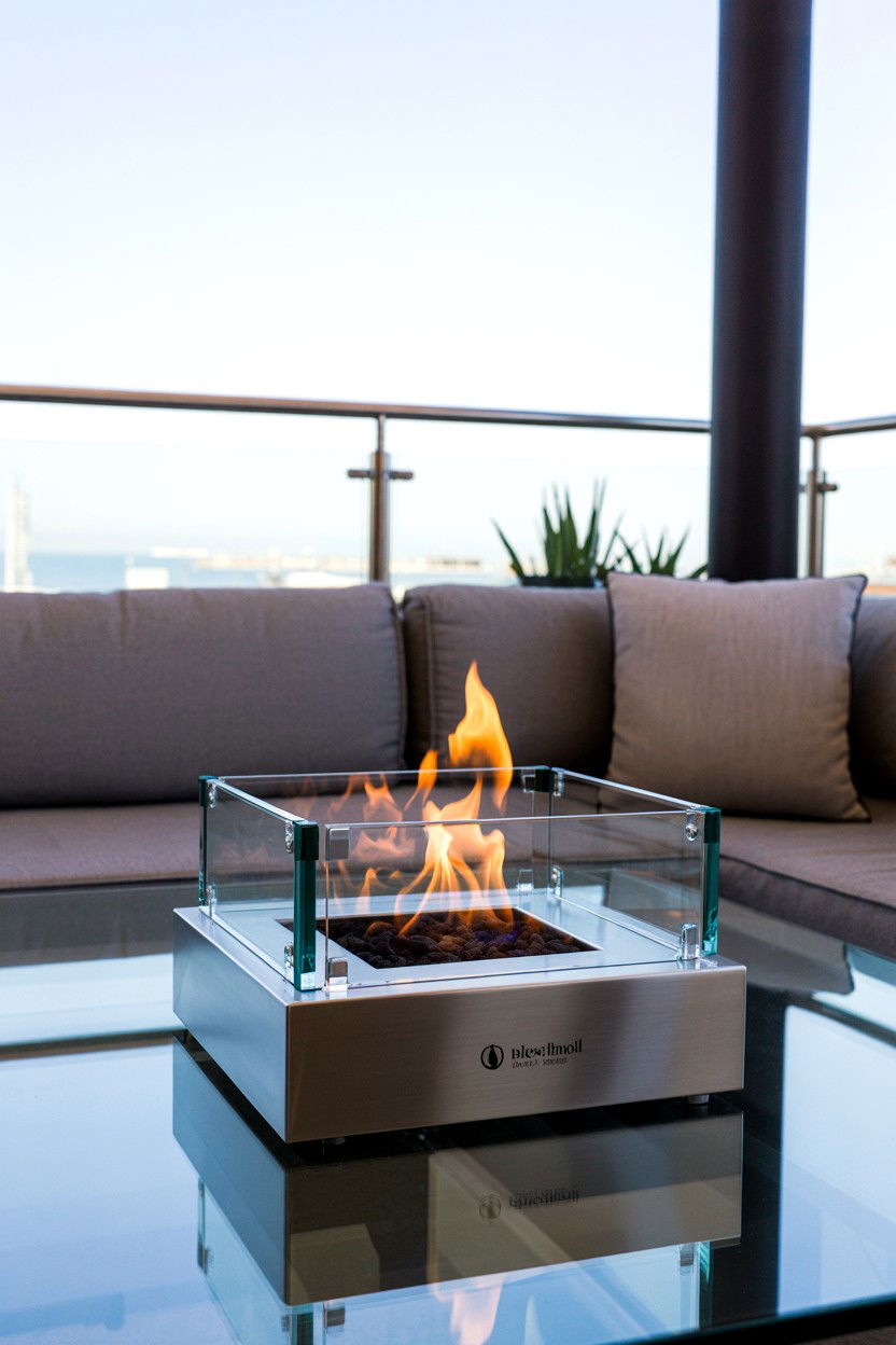 Bioethanol Tabletop Fire Feature - 30 fire pit ideas