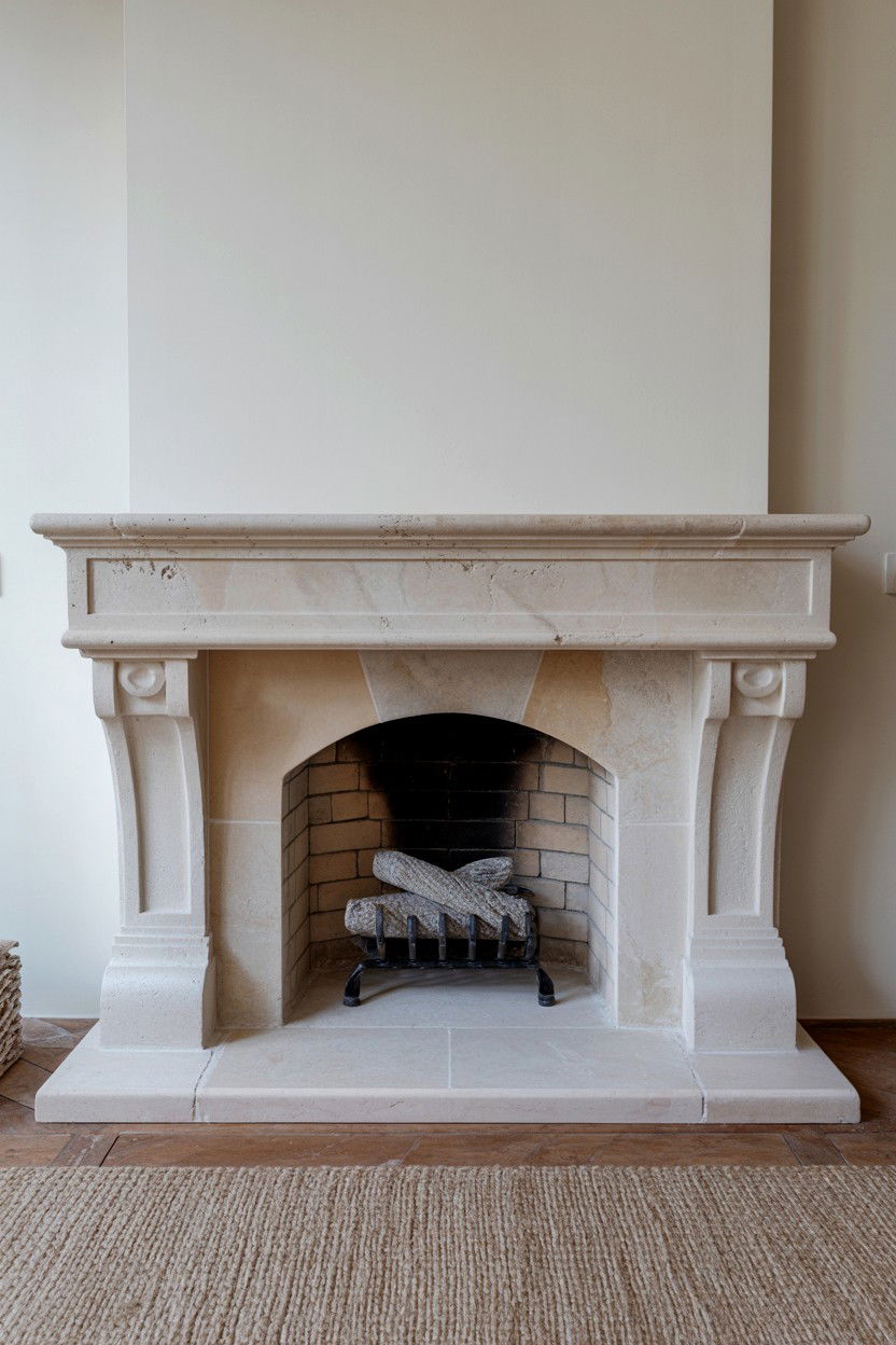 Black Quartz Hearth with High Gloss Finish - 30 best fireplace hearth ideas