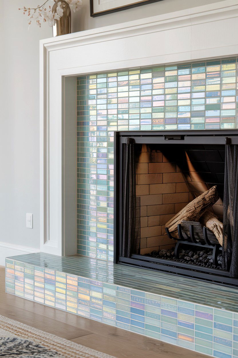 Bluestone with Natural Cleft Surface - 30 best fireplace hearth ideas