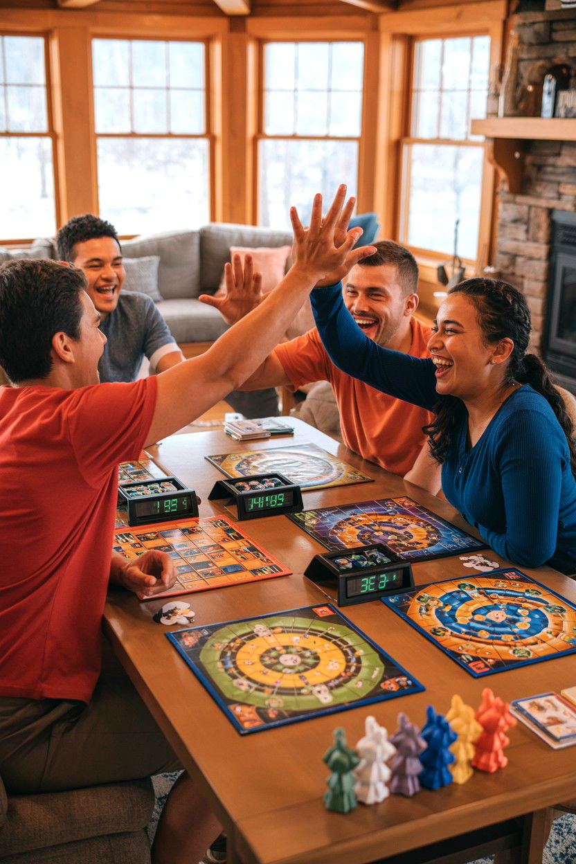 Board Game Tournament - 20-long-weekend-cozy-cabin-trip-ideas-4-days