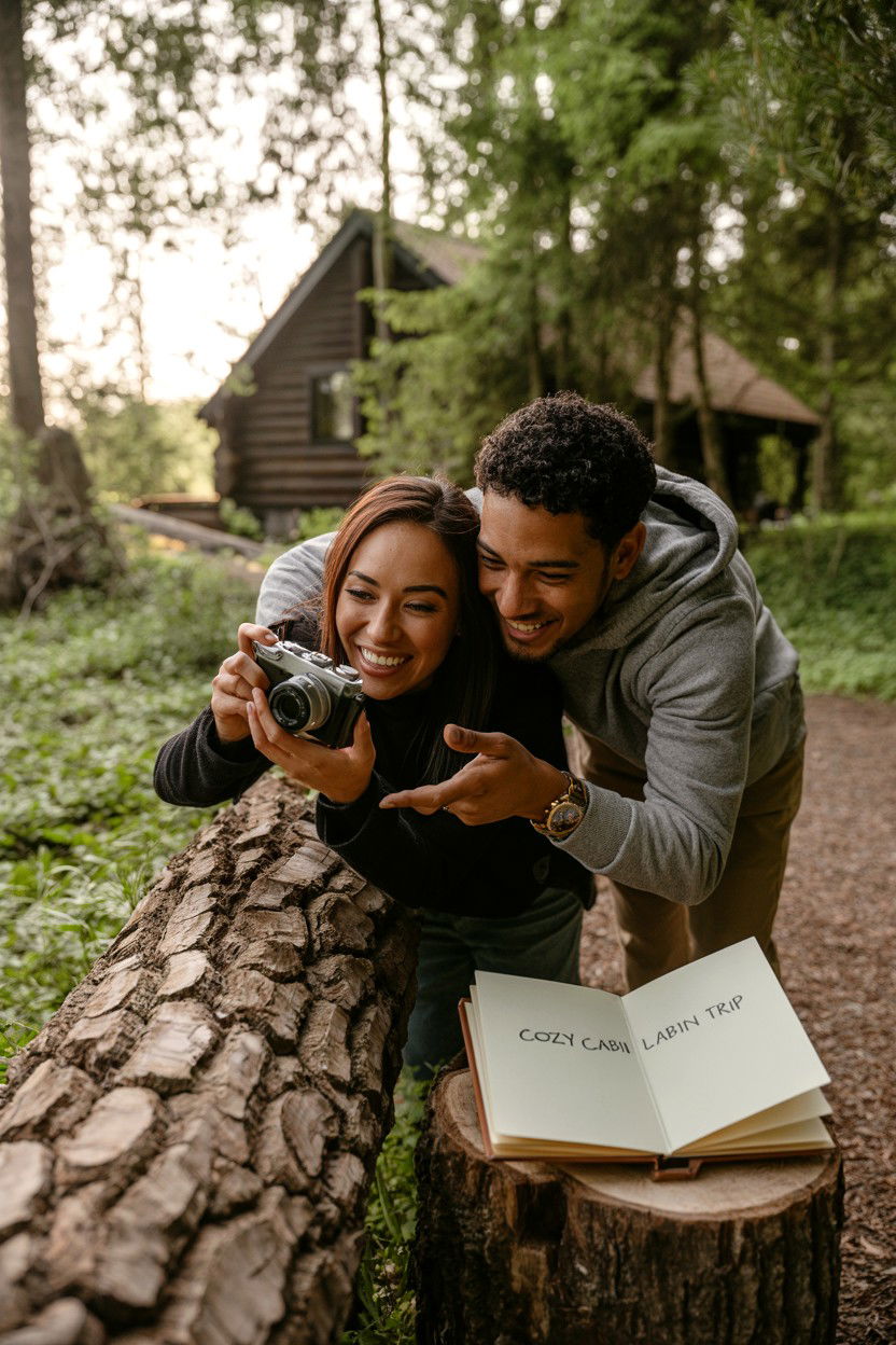 Cabin Photo Walk and Memory Album - 20-cozy-cabin-trip-ideas-for-couples