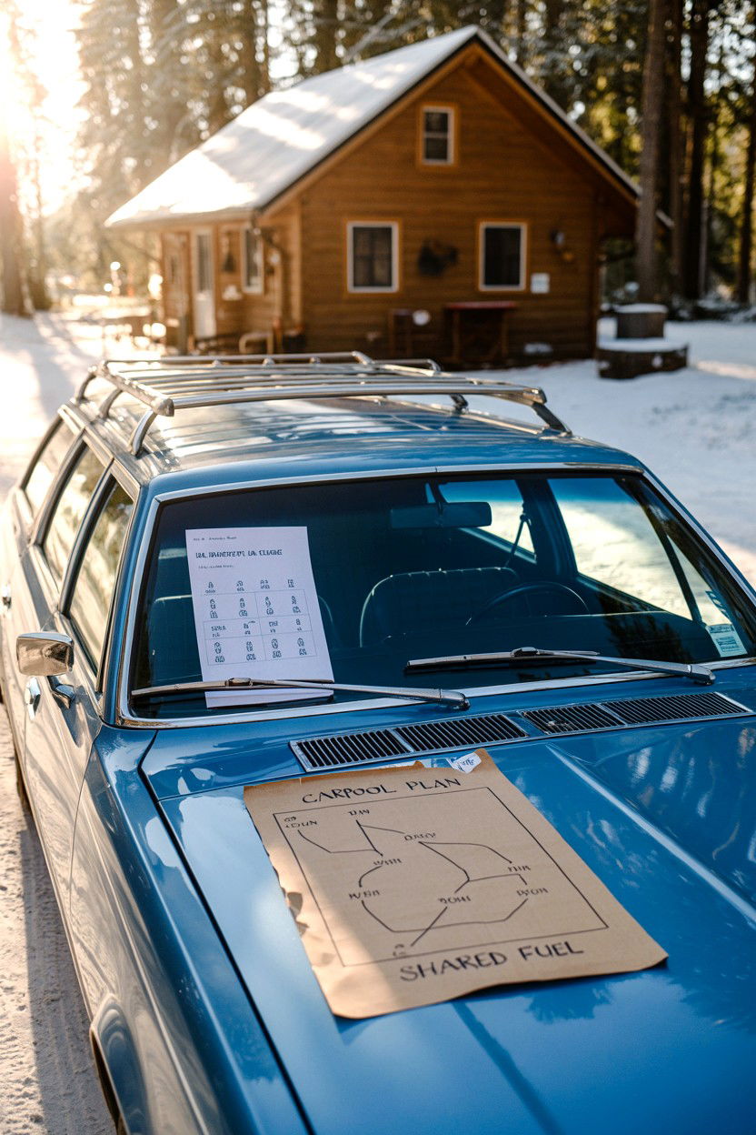 Carpool and Fuel Sharing - 20-budget-friendly-cozy-cabin-trip-ideas