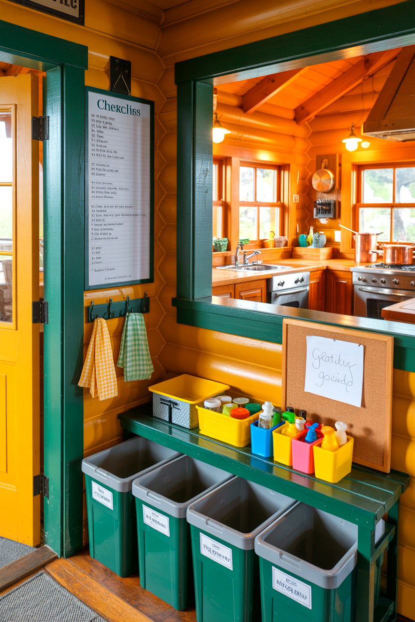 Cleanup Roles and Exit Plan - 20-long-weekend-cozy-cabin-trip-ideas-4-days