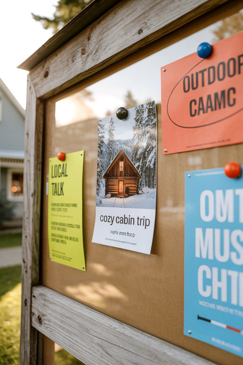 Community Events and Freeboards - 20-budget-friendly-cozy-cabin-trip-ideas