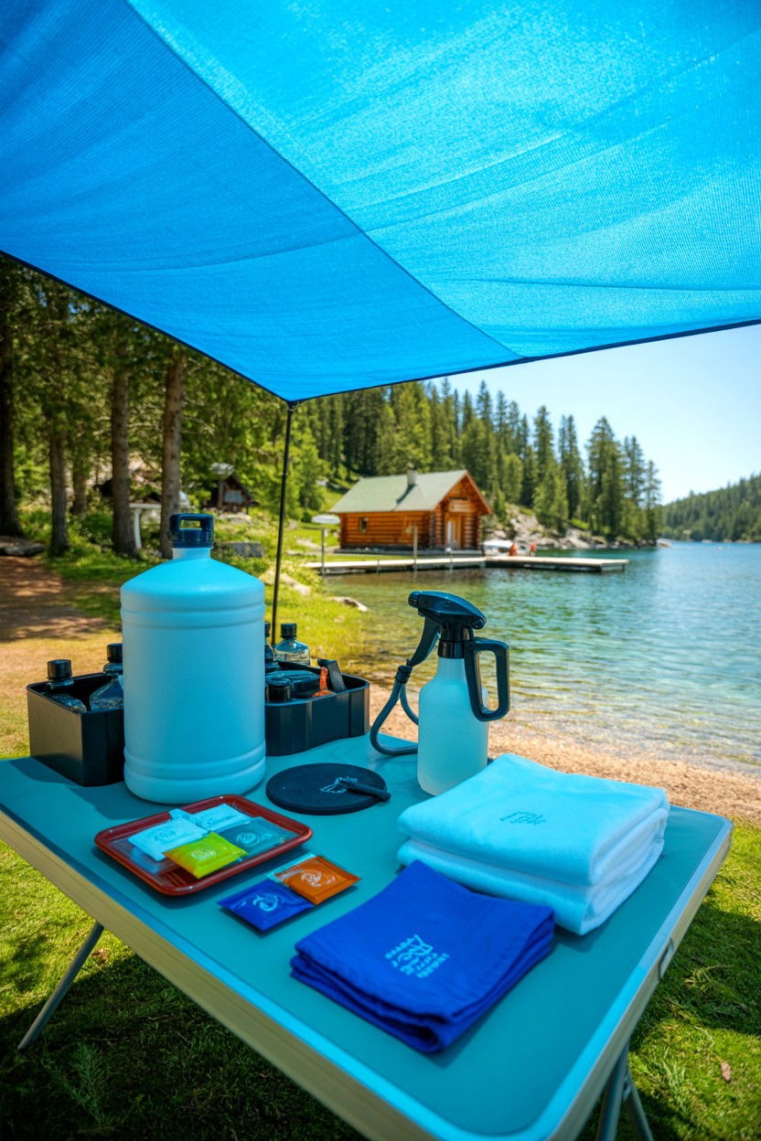 Cooling Station and Hydration - 20-summer-lakefront-cozy-cabin-trip-ideas
