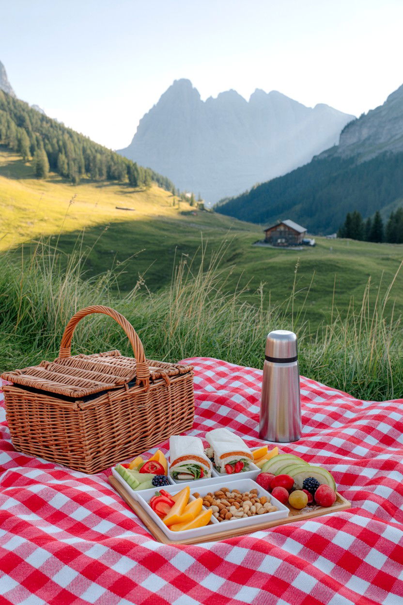 Couples Hike with Scenic Picnic - 20-cozy-cabin-trip-ideas-for-couples