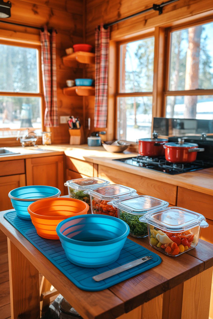 Familiar Routine for Meals - 20-pet-friendly-cozy-cabin-trip-ideas