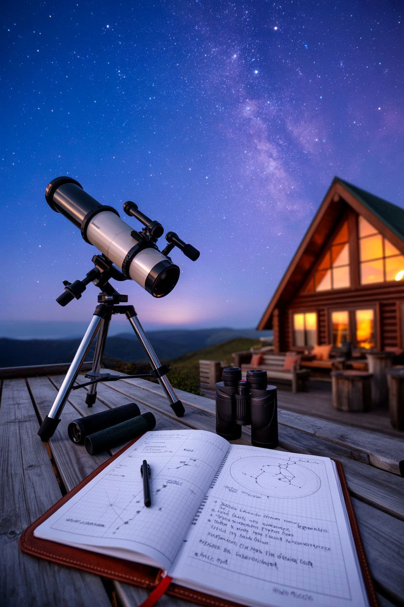 Farewell Constellation and Notes - 20-stargazing-cozy-cabin-trip-ideas-dark-sky-picks