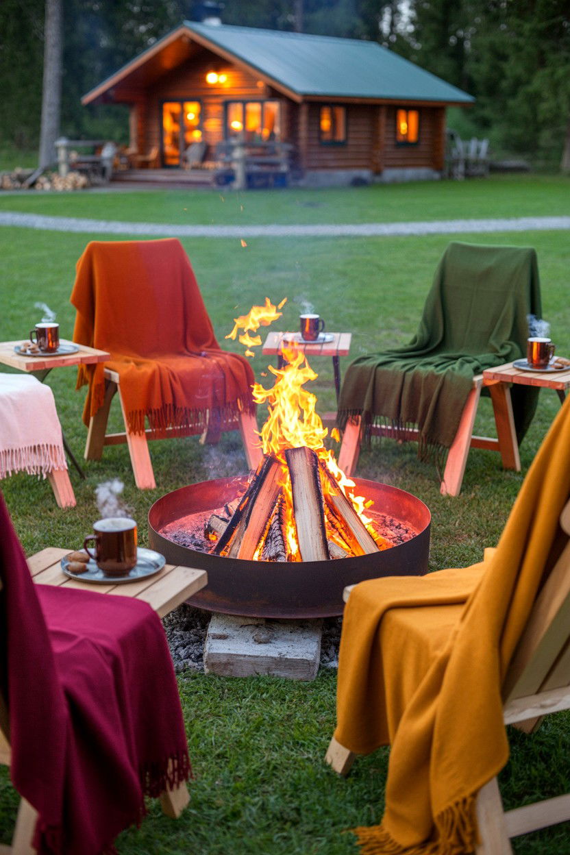 Fire Ring and Story Cards - 20-cozy-cabin-trip-ideas-for-groups-and-friends