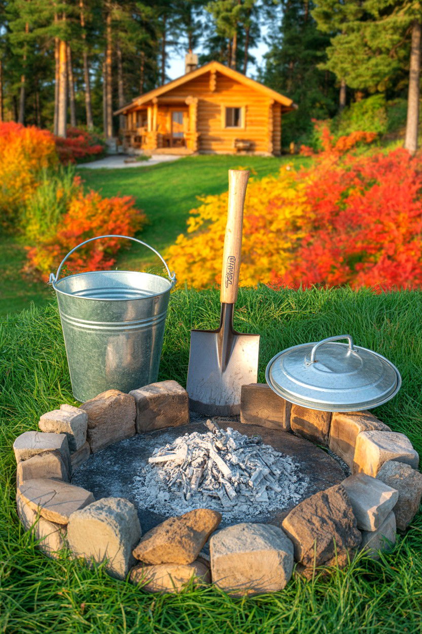 Fire Safety and Ember Control - 20-off-grid-cozy-cabin-trip-ideas