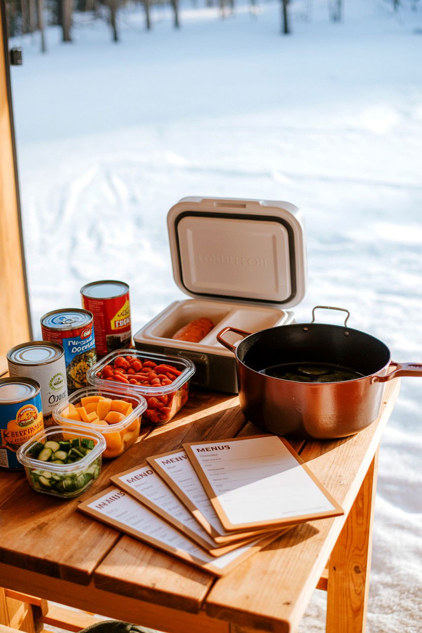 Food Storage and Simple Menus - 20-off-grid-cozy-cabin-trip-ideas