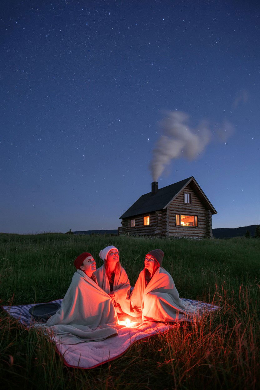 Free Stargazing Sessions - 20-budget-friendly-cozy-cabin-trip-ideas