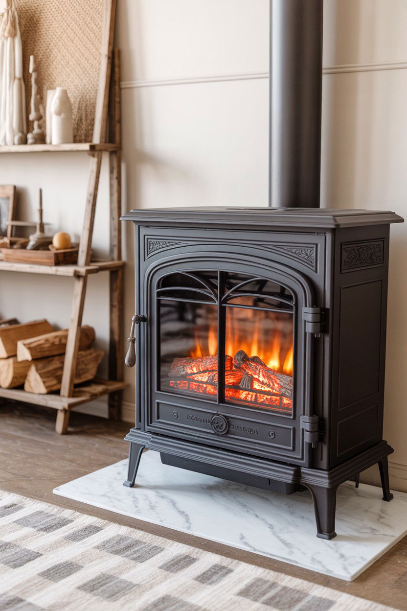 Freestanding Stove Style Electric Fireplace - 30 best electric fireplace ideas