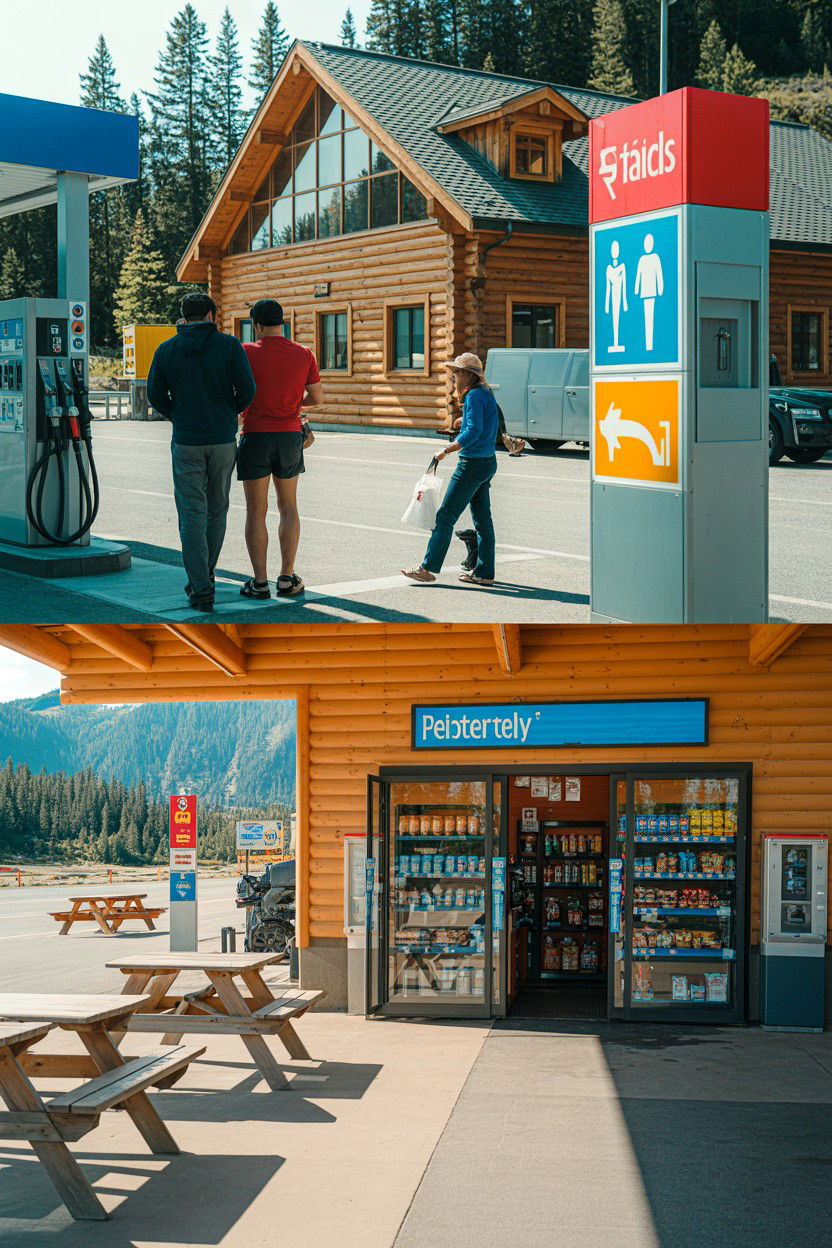 Fuel and Snack Refill - 20-weekend-cozy-cabin-getaway-ideas-2-3-days