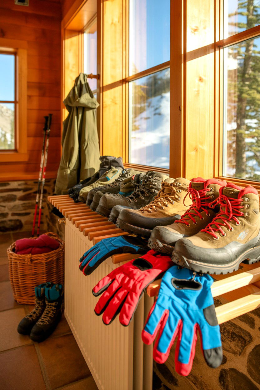 Gear Drying Routine - 20-winter-cozy-cabin-trip-ideas