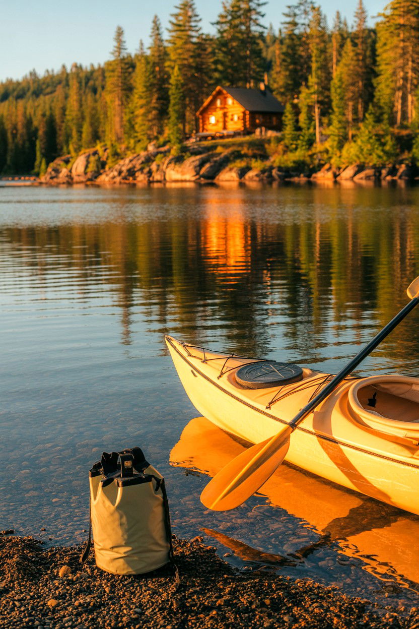 Golden Hour Paddle and Photos - 20-long-weekend-cozy-cabin-trip-ideas-4-days