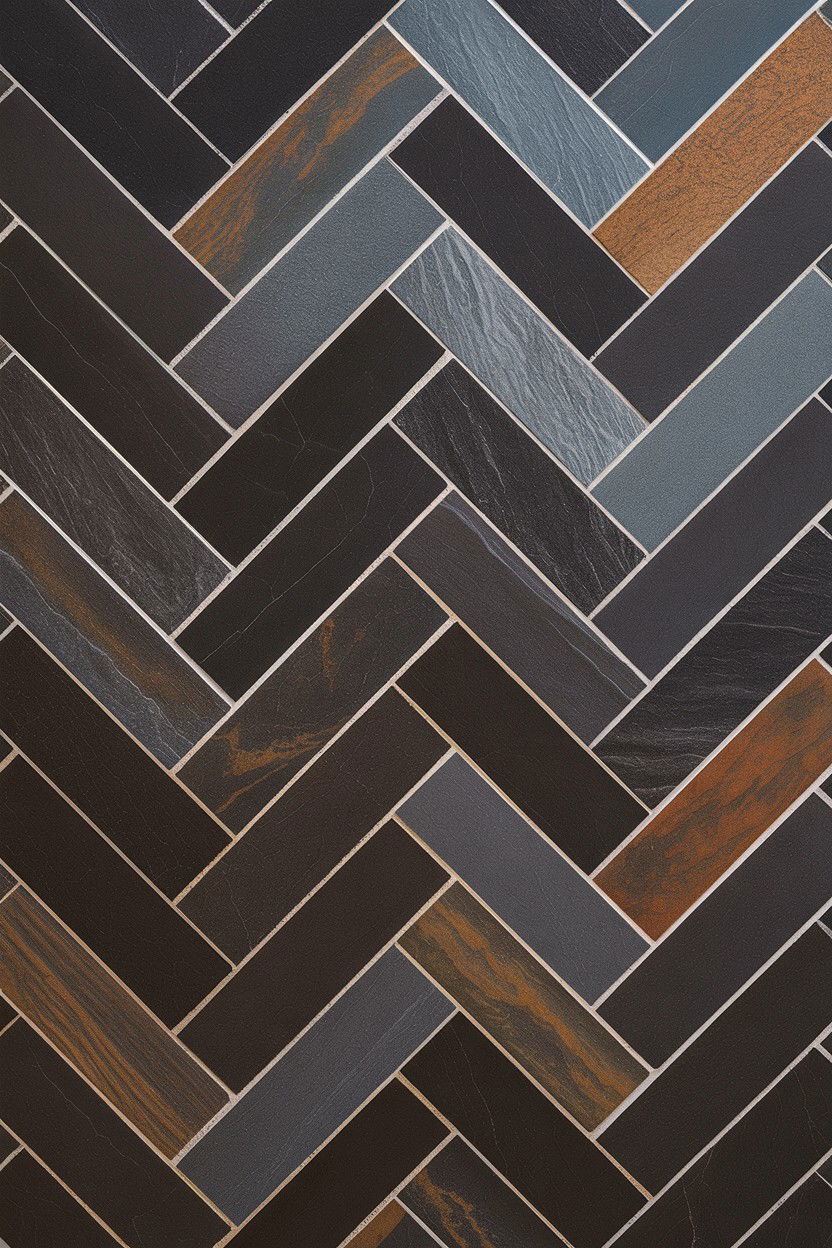 Granite Blocks with Flecked Finish - 30 stone fireplace ideas