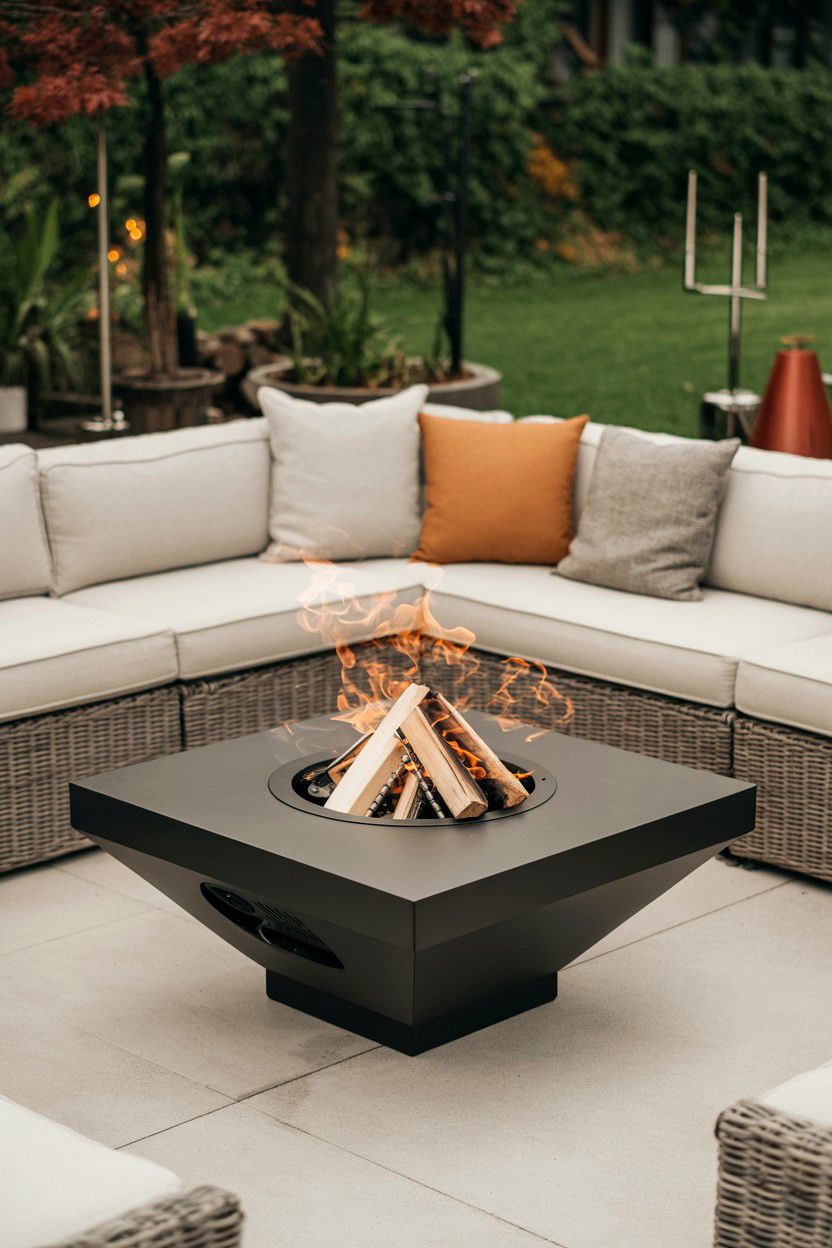 Hybrid Fuel Fire Pit with Multiple Options - 30 fire pit ideas