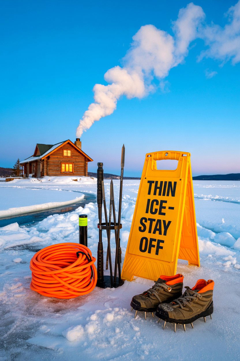 Ice Safety Awareness - 20-winter-cozy-cabin-trip-ideas