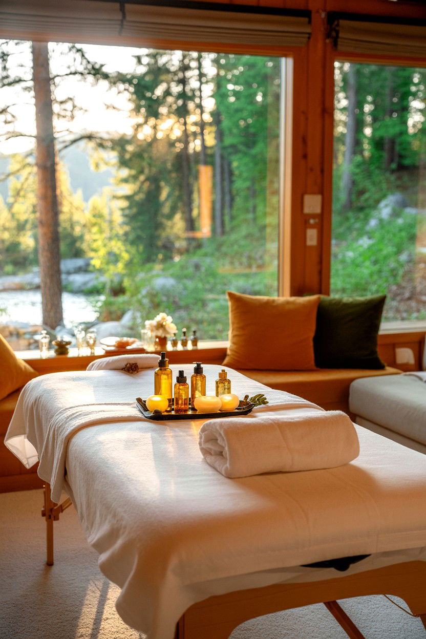 In Cabin Massage Appointment - 20-luxury-cozy-cabin-trip-ideas