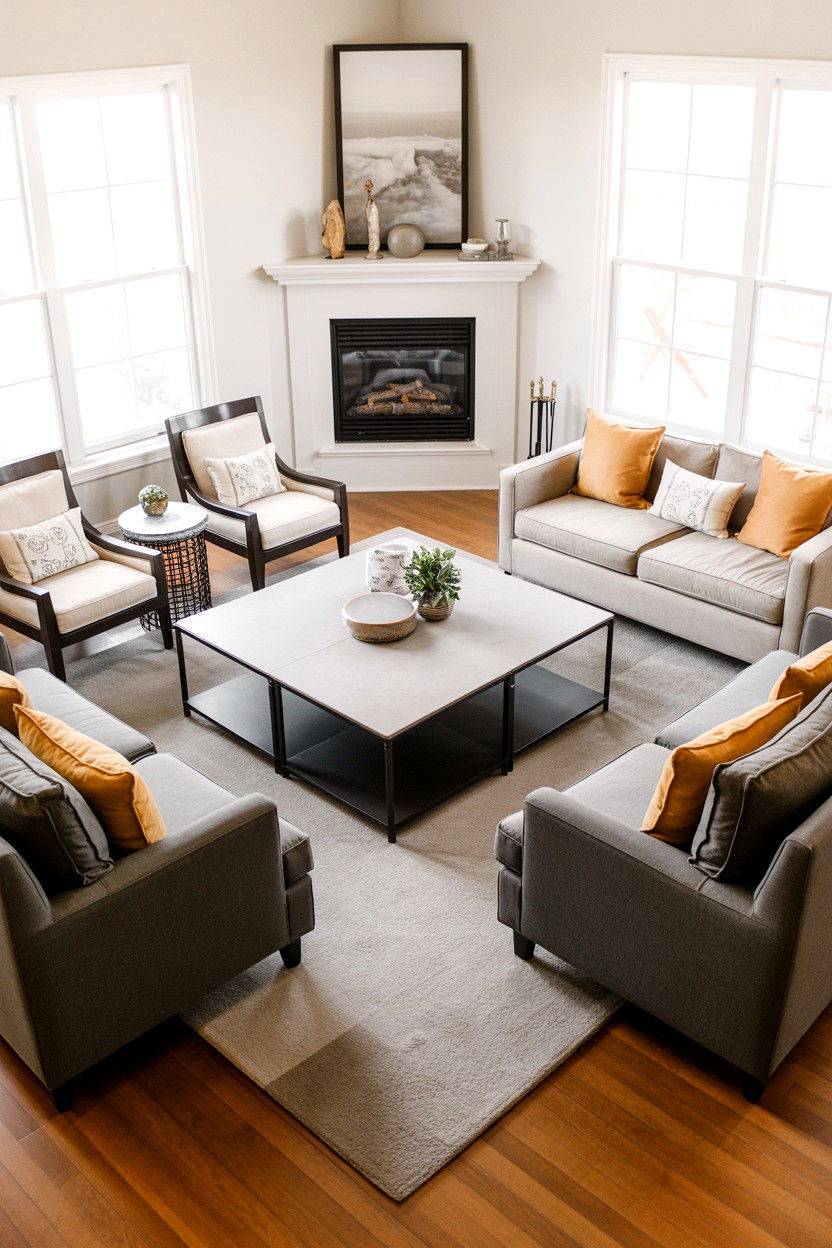 L Shaped Furniture Arrangement Around Corner Fireplace - 30 corner fireplace ideas