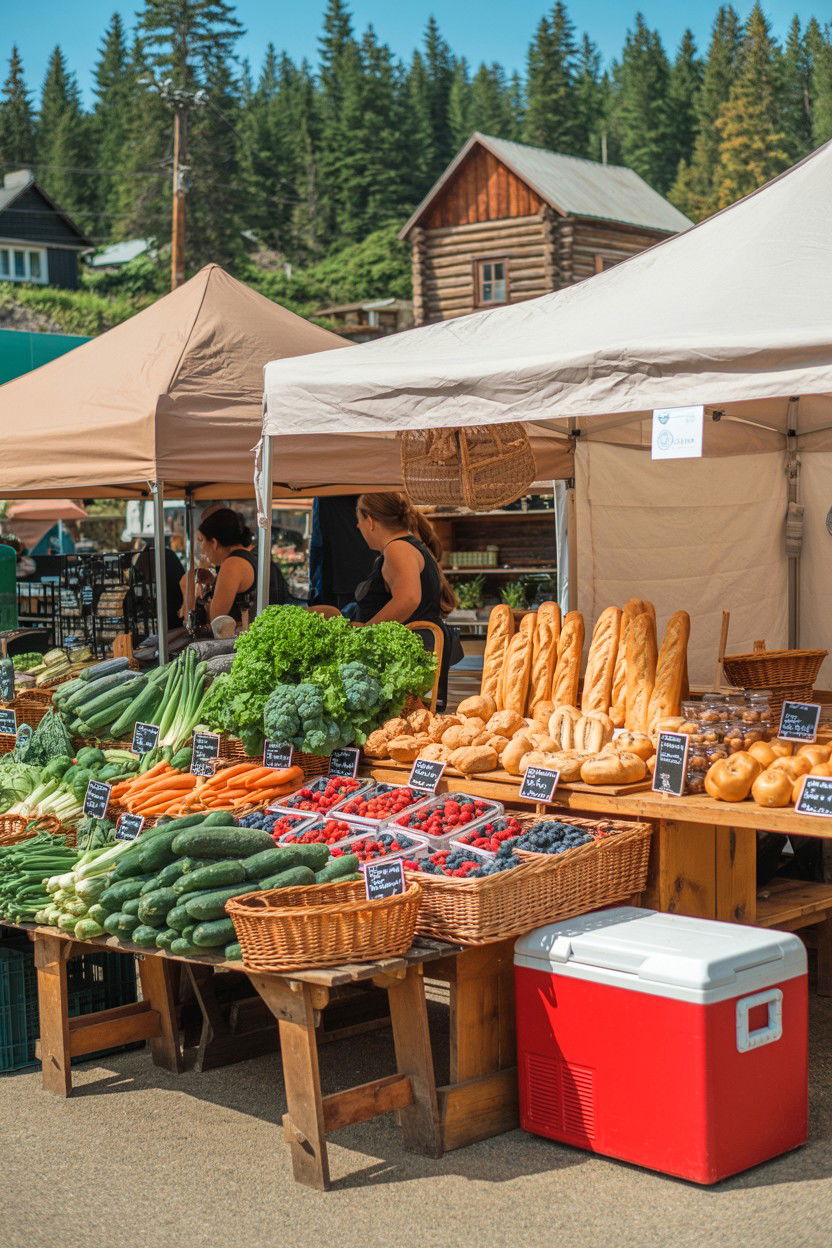 Local Market and Fresh Finds - 20-long-weekend-cozy-cabin-trip-ideas-4-days