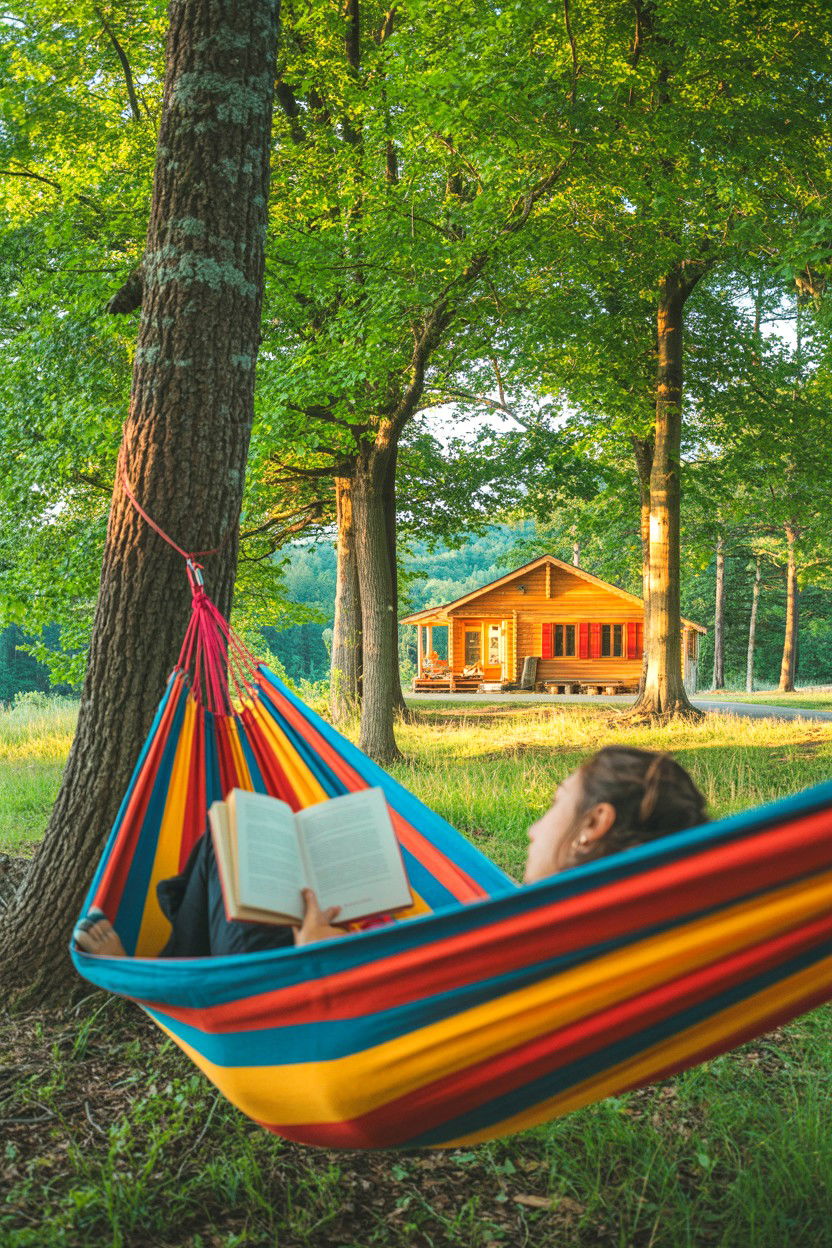 Midday Rest and Hammock - 20-weekend-cozy-cabin-getaway-ideas-2-3-days