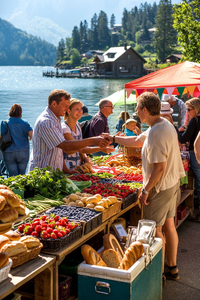 Morning Market for Fresh Finds - 20-summer-lakefront-cozy-cabin-trip-ideas