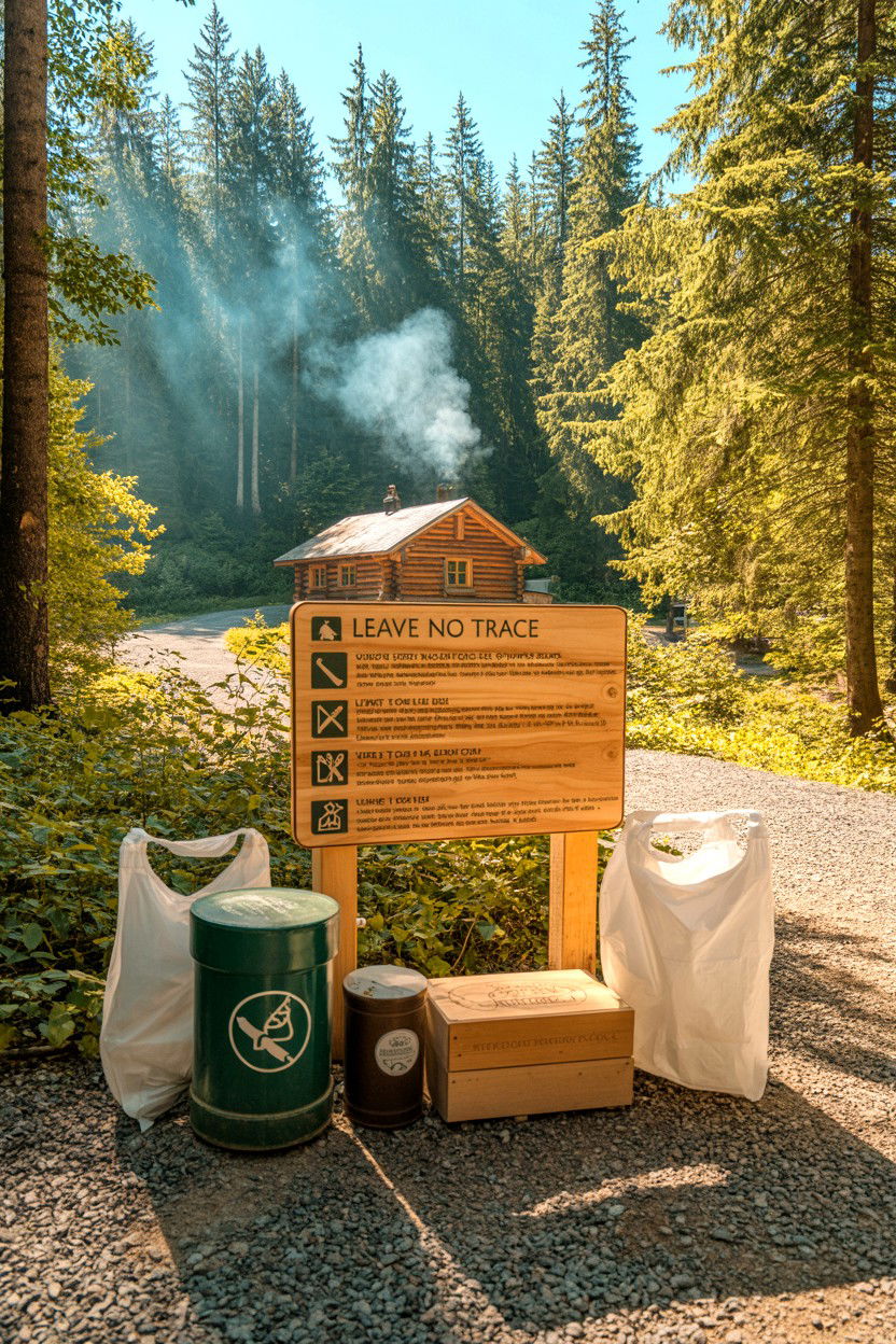 No Trace Waste Practices - 20-pet-friendly-cozy-cabin-trip-ideas