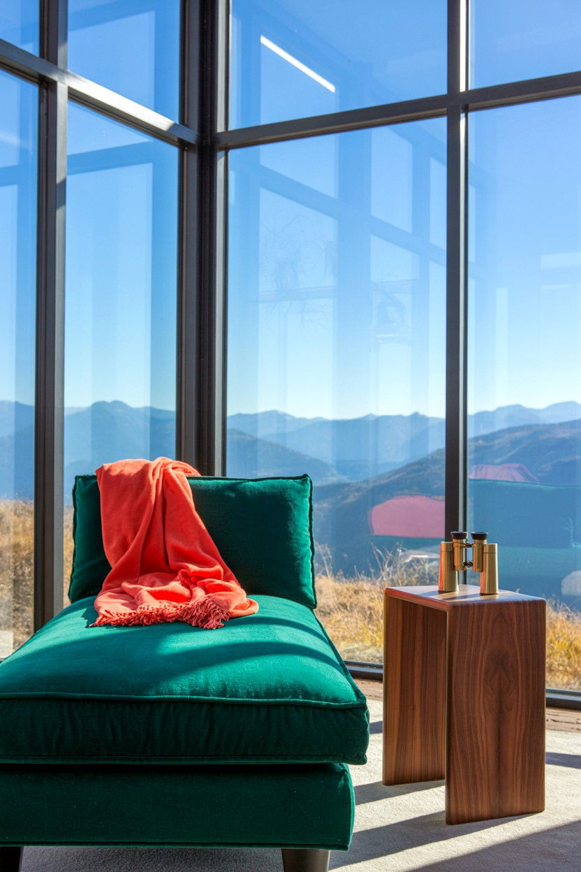 Panoramic Window Lounge - 20-luxury-cozy-cabin-trip-ideas