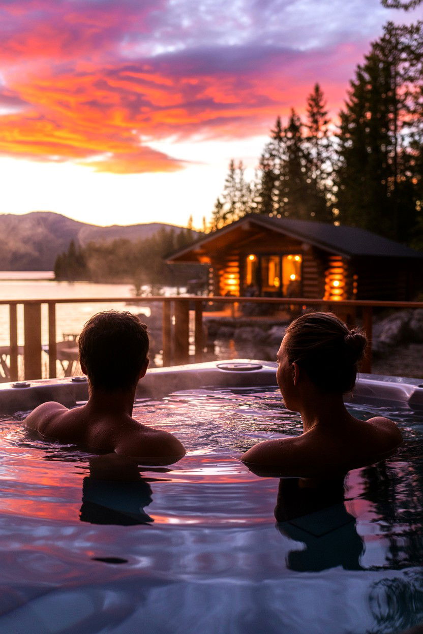 Photo Moments and Privacy - 20-hot-tub-cozy-cabin-trip-ideas