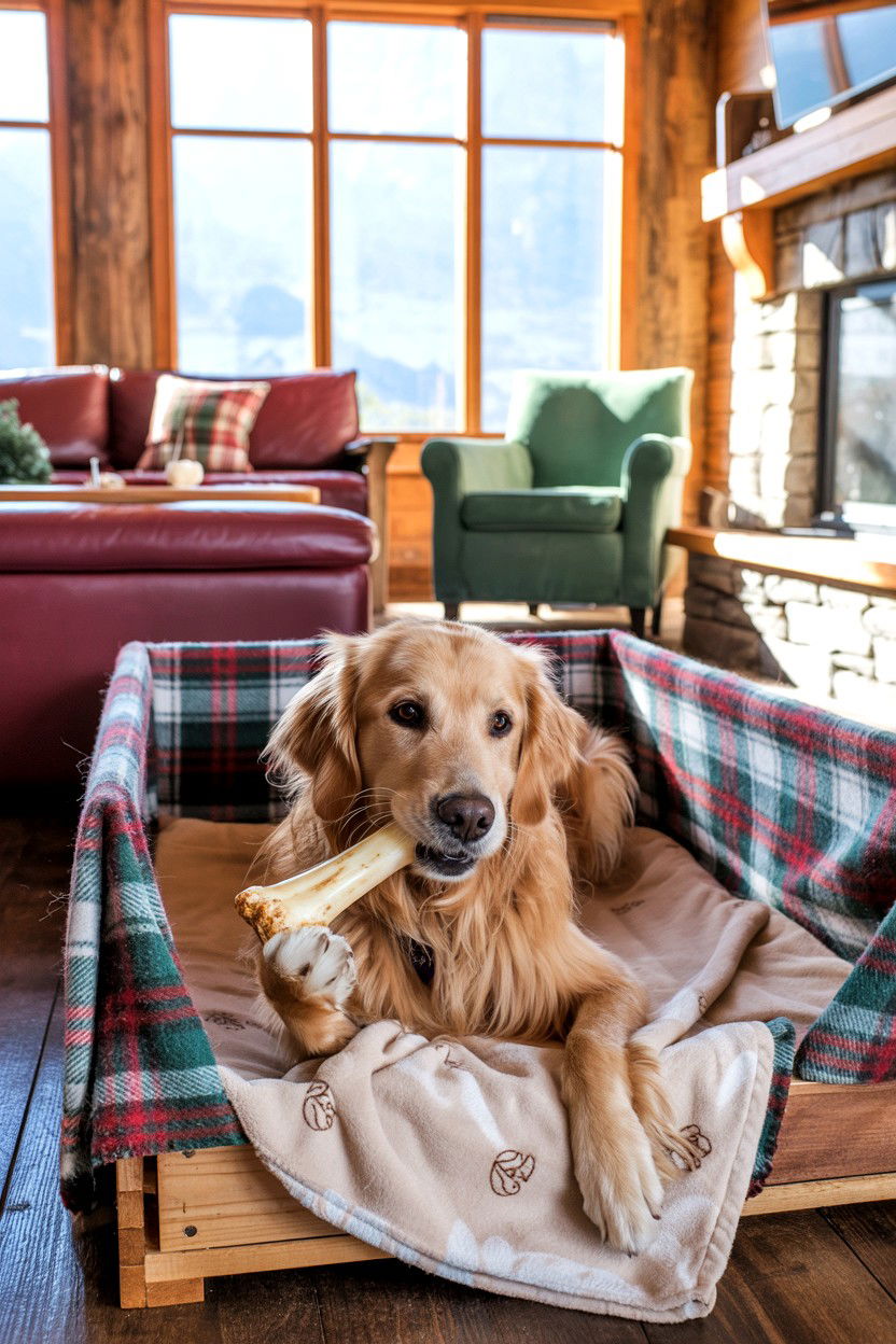 Quiet Time Crate or Playpen - 20-pet-friendly-cozy-cabin-trip-ideas