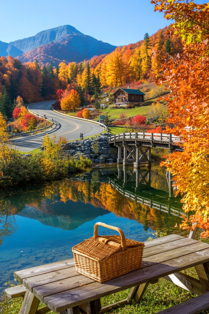 Scenic Byway Leaf Tour - 20-fall-foliage-cozy-cabin-trip-ideas
