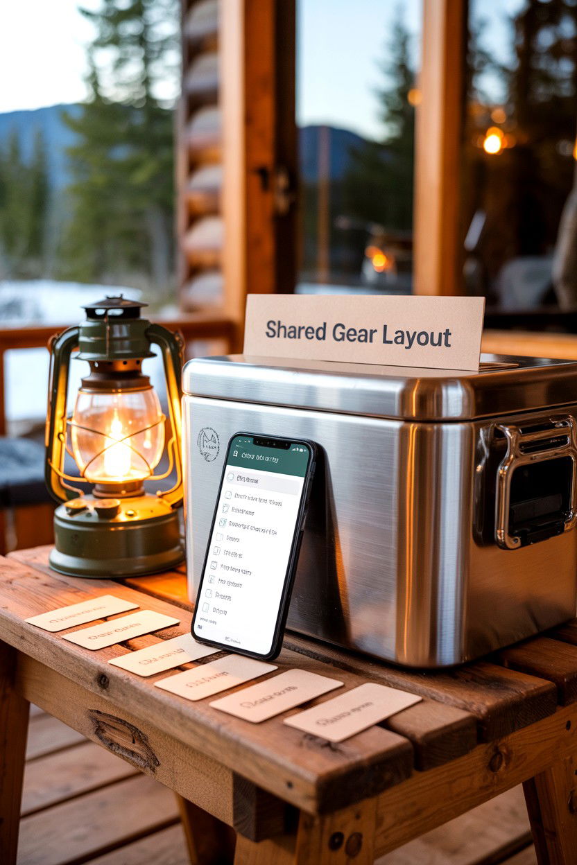 Shared Gear Packing List - 20-budget-friendly-cozy-cabin-trip-ideas