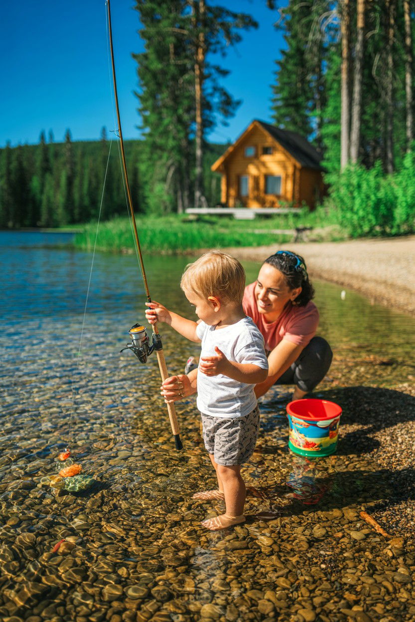 Short Fishing from Shore - 20-cozy-cabin-trip-ideas-for-families