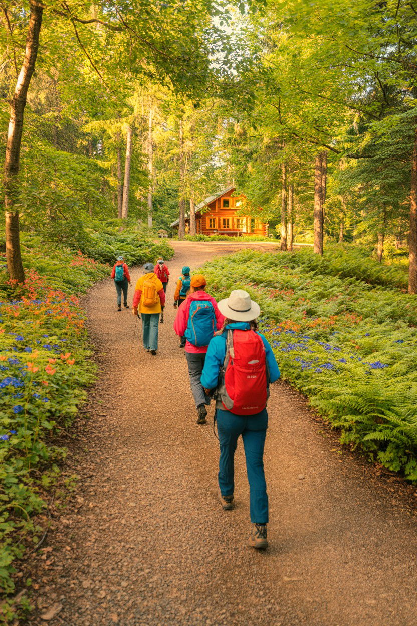 Short Signature Group Hike - 20-cozy-cabin-trip-ideas-for-groups-and-friends