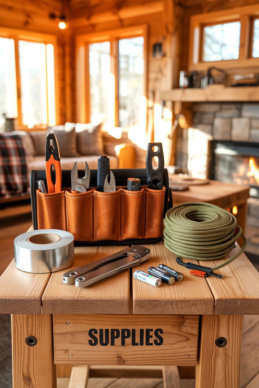 Simple Tool Roll and Fixes - 20-off-grid-cozy-cabin-trip-ideas