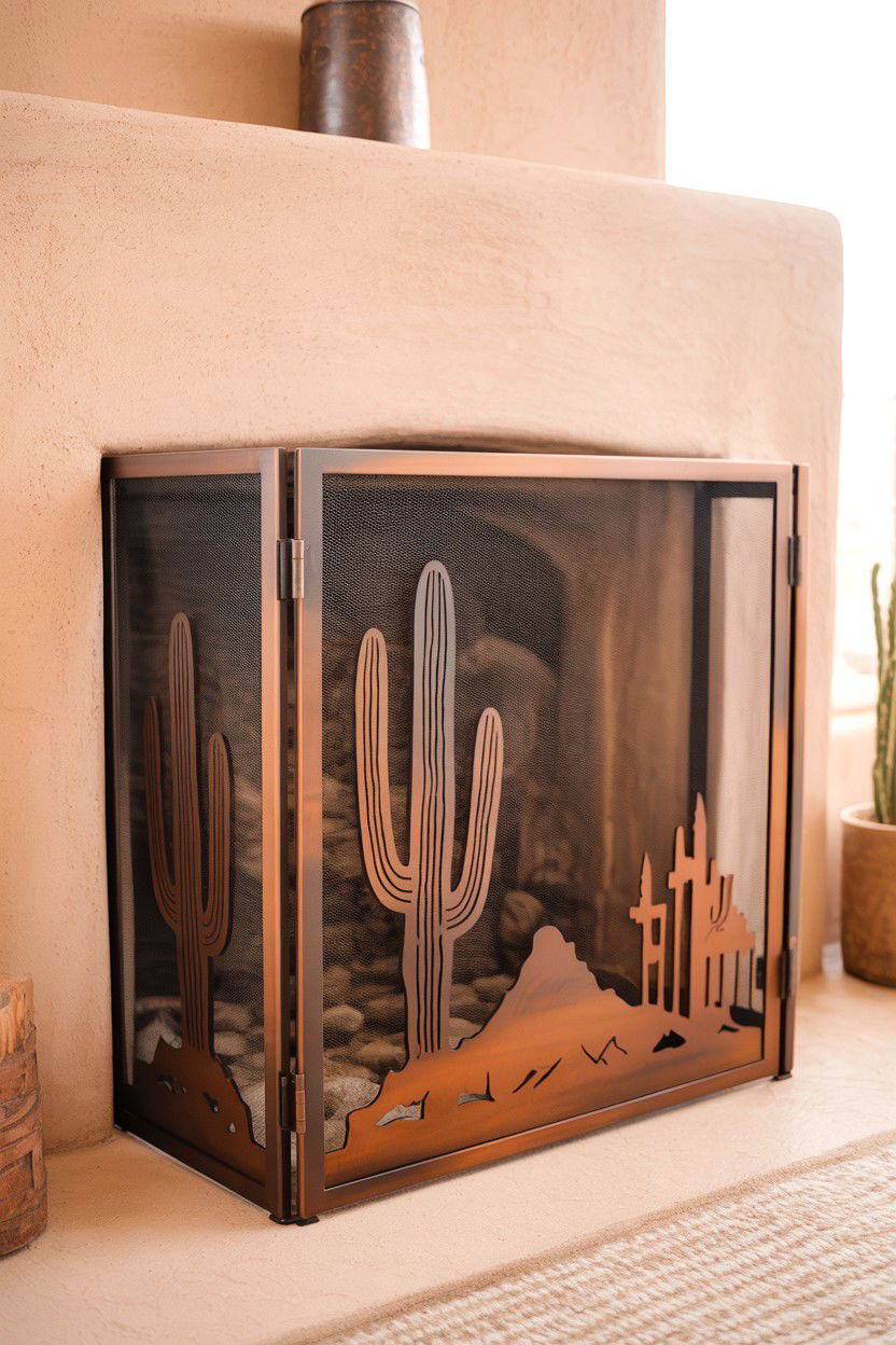 Southwestern Desert Scene Screen