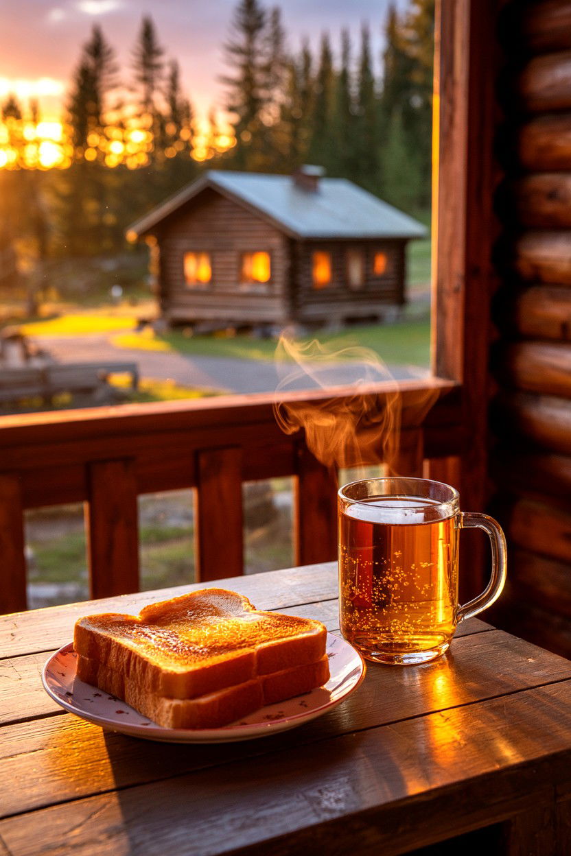 Sunset Toast and Gratitude - 20-cozy-cabin-trip-ideas-for-groups-and-friends
