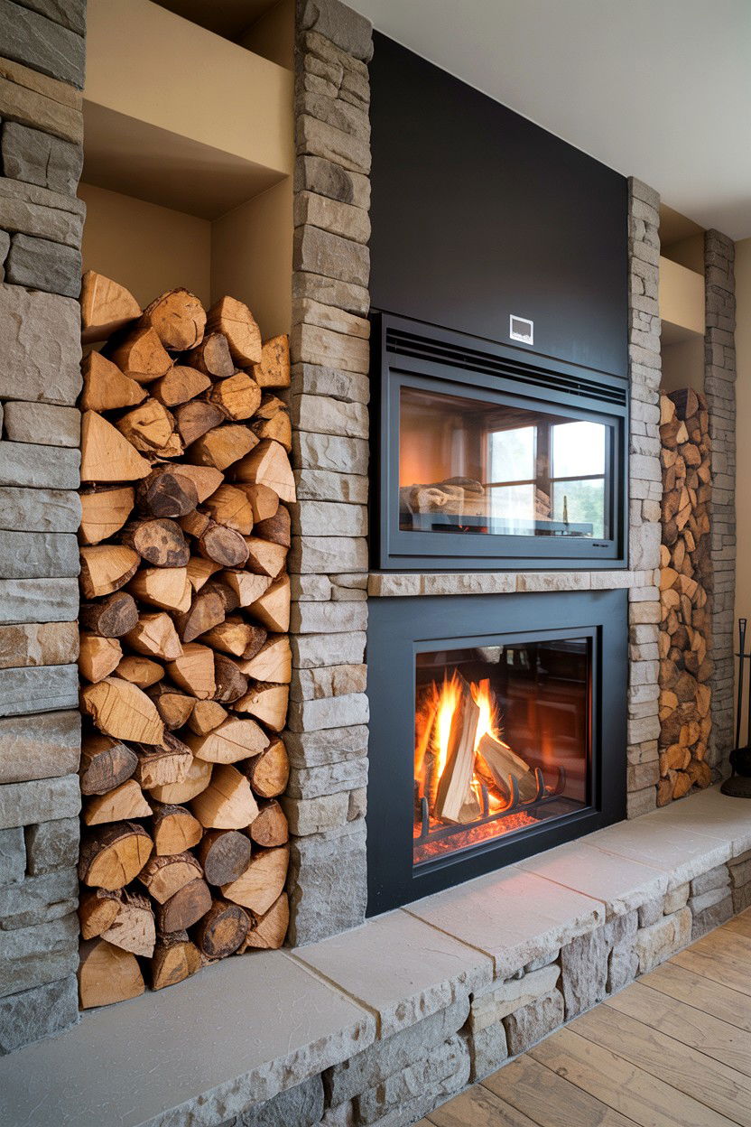 Thin Stone Veneer Over Existing Brick - 30 stone fireplace ideas