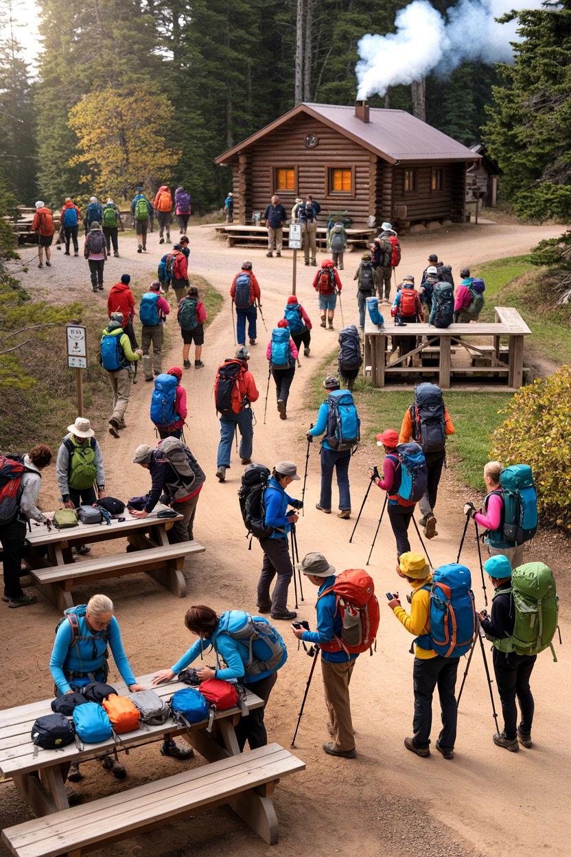 Trailhead Etiquette and Flow