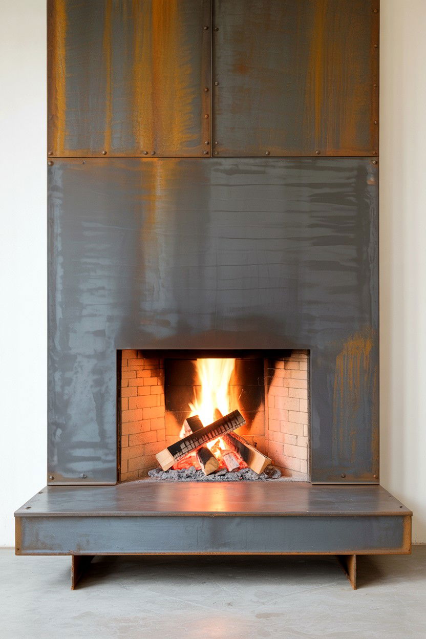 Travertine with Filled and Honed Surface - 30 best fireplace hearth ideas