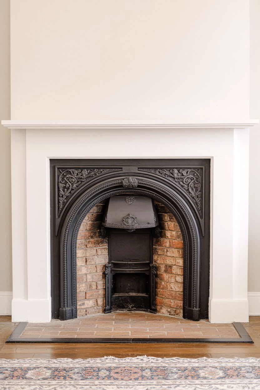 Vintage Cast Iron Corner Fireplace Insert - 30 corner fireplace ideas