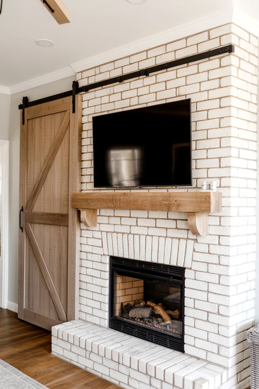 30 Brick Fireplace Ideas for a Cozy and Rustic Home