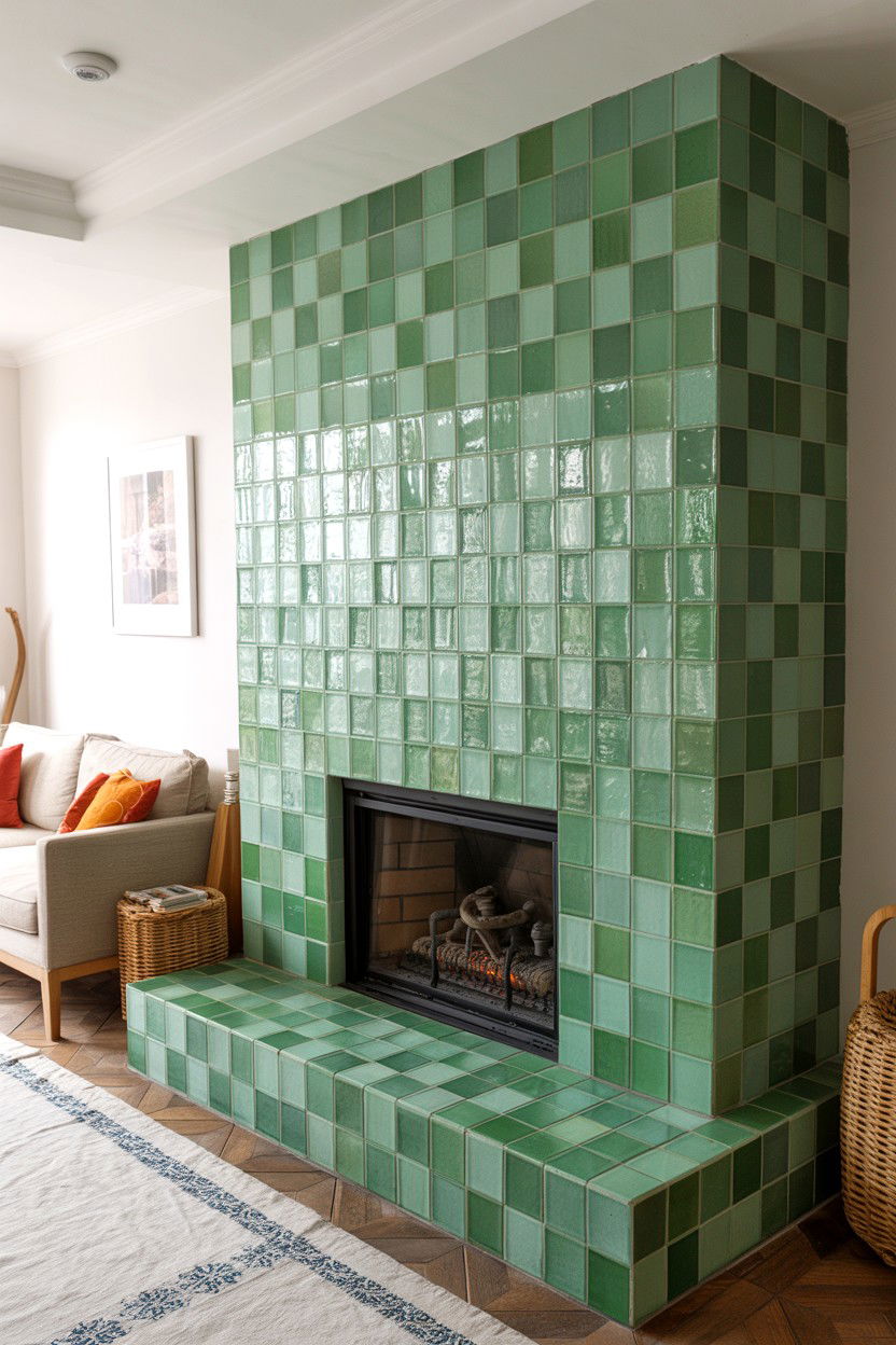 Zellige Tile Handcrafted Artistry - 30 fireplace wall ideas