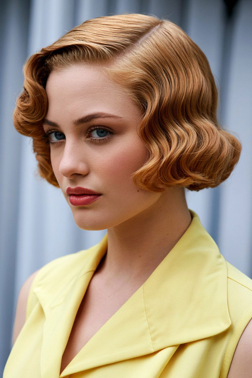 1930s Side Part - 25 Valentine's Day Vintage Hair Ideas