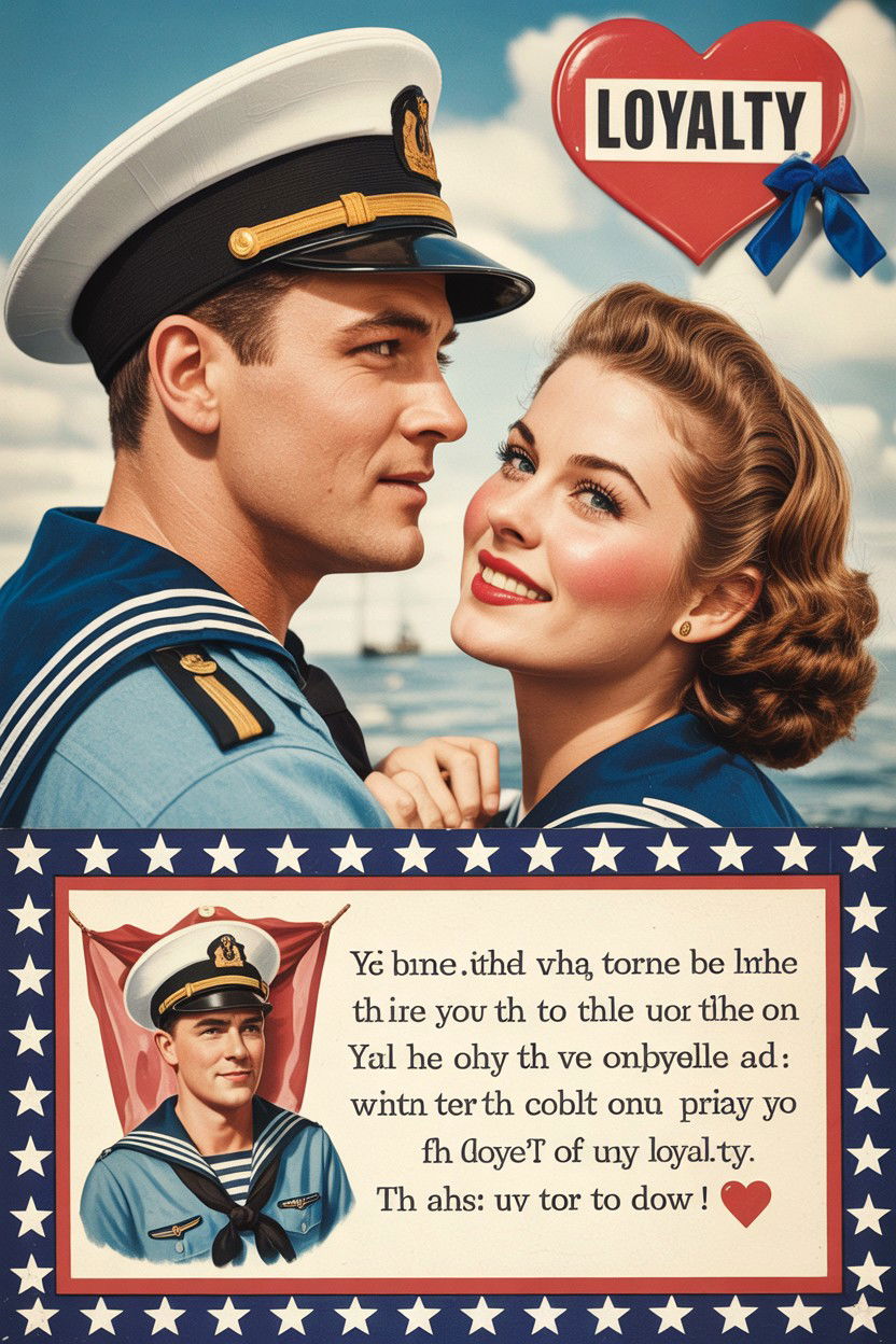 1940s wartime valentine - 25 Vintage Valentine's Day Card Ideas