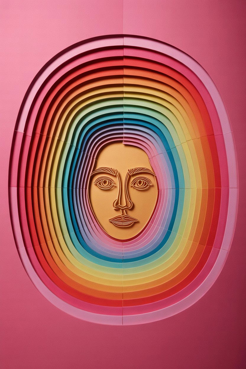 3D Paper Cut Portrait - 25 Valentine's Day Custom Portrait Ideas