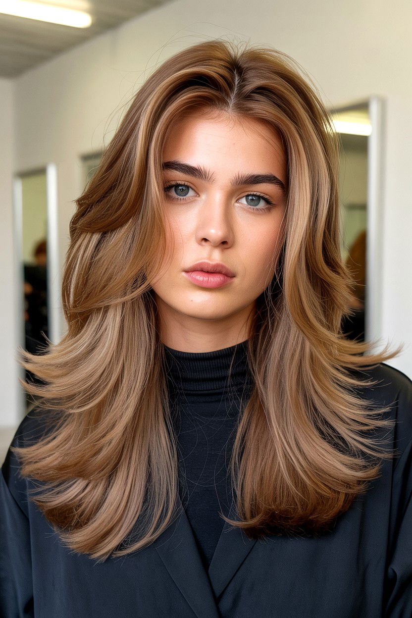 90s blowout straight - 25 Valentine's Day Straight Hair Ideas