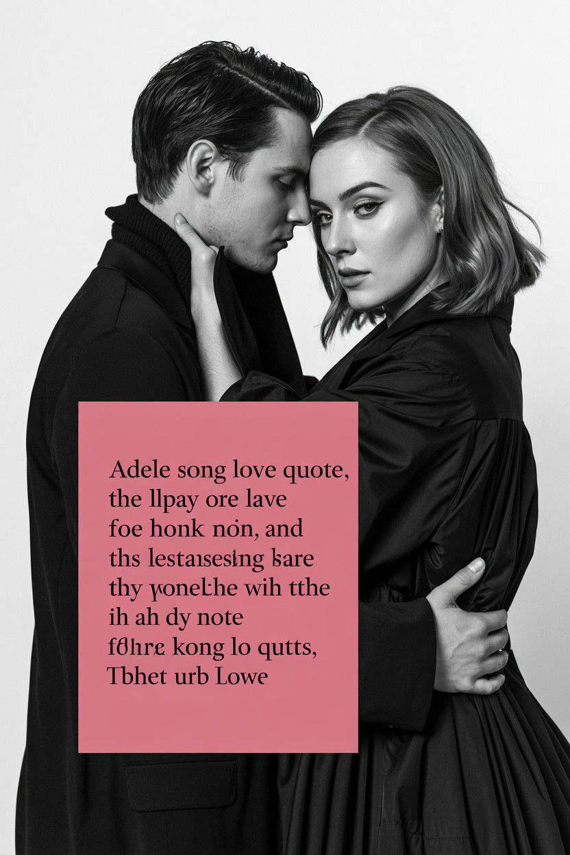 Adele Song Love Quotes - 25 Valentine's Day Song Lyrics Captions